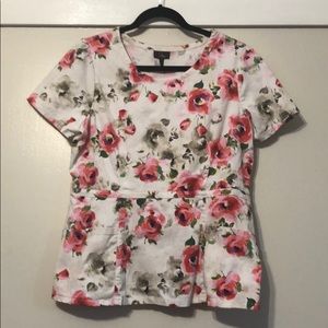 Jaanuu peplum top. Size Large.